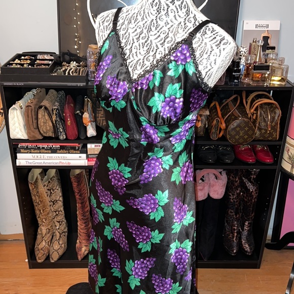 Vintage 90’s Joe Boxer Grape 🍇 Satin Slip Dress - Picture 12 of 12